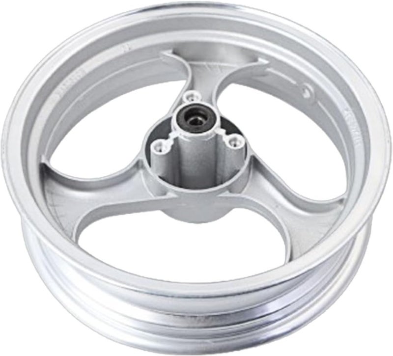 Minho Front Side Disc Brake Motorcycle 13 Inch Mt3.50x13 Wheel Hub in Steel Material Compatible with Chinese 4-stroke GY6 Engine Scooter Mopeds Jonway 125cc,Silver Color - Image 3